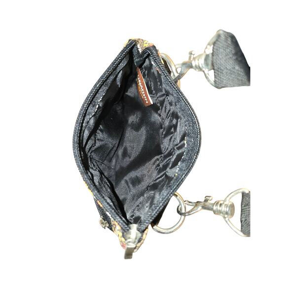 Bunabiri Australia Aboriginal Art 3 Zip Cross-Body Bag Colours of the Land - Picture 4 of 8